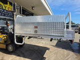 #196 Single cab Alloy Tray with toolboxes - Colorado