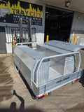#196 Single cab Alloy Tray with toolboxes - Colorado