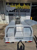 #196 Single cab Alloy Tray with toolboxes - Colorado