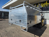 #198 Dual cab alloy Tray and canopy
