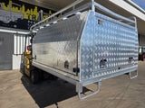 #198 Dual cab alloy Tray and canopy