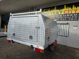 #173 Dual cab alloy Tray and canopy