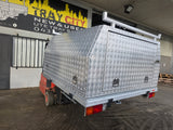 #173 Dual cab alloy Tray and canopy