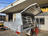 #352 Dual cab alloy tray