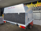 #174 Dual cab alloy Tray and canopy