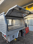 #157 Dual cab tray and canopy setup