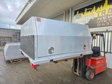 #174 Dual cab alloy Tray and canopy