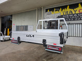 #340 Dual cab alloy tray - kia tasman