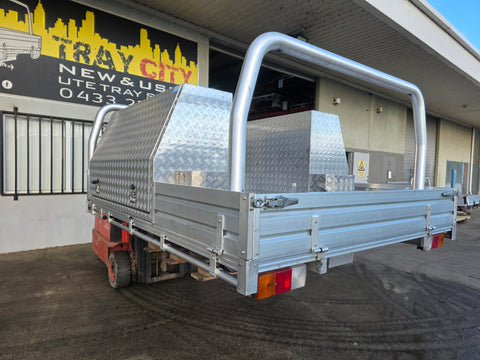 #168 Single cab Alloy Tray - Triton