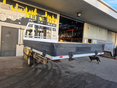 #155 Single cab Alloy Tray - Mahindra/ Landcruiser