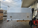 #173 Dual cab alloy Tray and canopy