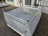 #173 Dual cab alloy Tray and canopy
