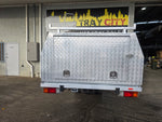 #173 Dual cab alloy Tray and canopy