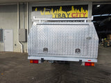 #173 Dual cab alloy Tray and canopy