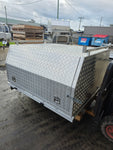 #173 Dual cab alloy Tray and canopy