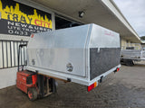 #174 Dual cab alloy Tray and canopy